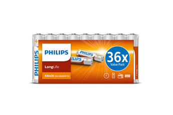 Piles Philips PACK DE 36 PILES ALCALINES AAA LR03