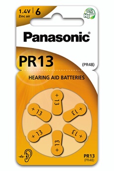 Panasonic - PACK 6 PILES AUDITIVES PR13 / PR48