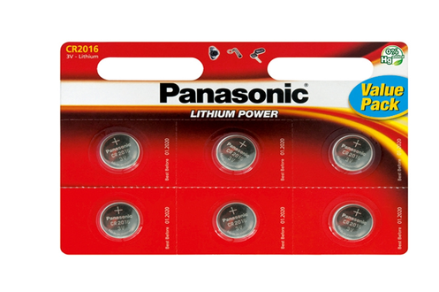 Piles Panasonic CR-2016 X6