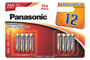 Panasonic - PACK DE 12 PILES AAA 1,5V LR03