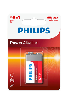 Piles Philips PILES LR6 9V X1
