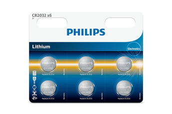 Piles Philips PILES CR2032 X6