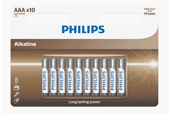 Philips - Piles Philips PACK DE 10 PILES AAA