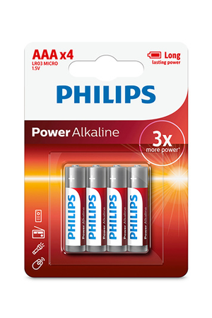 Piles Philips PILES LR3 X4