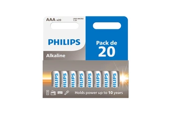Philips - LOT DE 40 PILES ALCALINES AAA 1,5V (LR03)