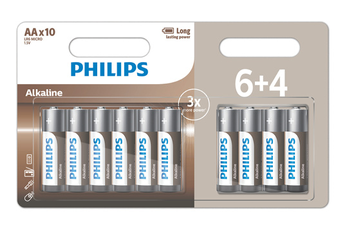 Piles Philips Philips Alkaline AA 6+4 blister