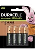 Duracell Duracell Rechargeable, lot de 4 piles rechargeables AA 2500mAh photo 1