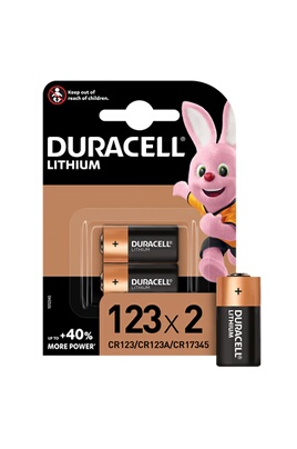 Duracell Pile Ultra Lithium 123 - Paquet de 2 - Royal Photo