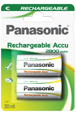 Pile rechargeable Panasonic HIGH CAPACITY C LR14 x2 2800 mAh - C