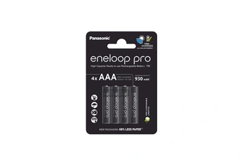 Panasonic - PILES RECHARGEABLES ENELOOP PRO AAA X4 930 MAH