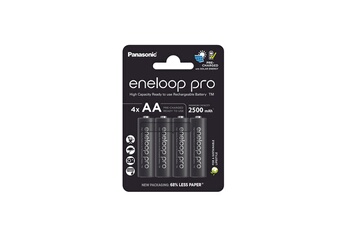 Panasonic - PILES RECHARGEABLES ENELOOP PRO AA X4 2500 MAH