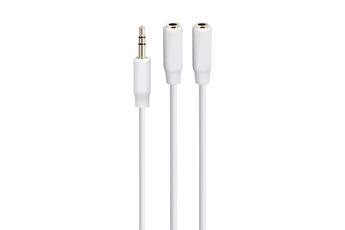 Accsup - CABLE DEDOUBLEUR JACK 3,5 NOIR