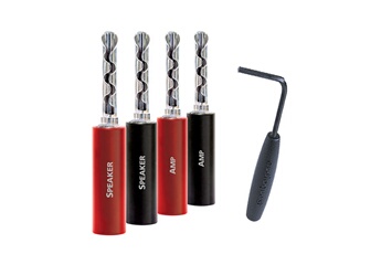 Audioquest - FICHES BANANE SUREGRIP 100 ARGENT (LOT DE 8)