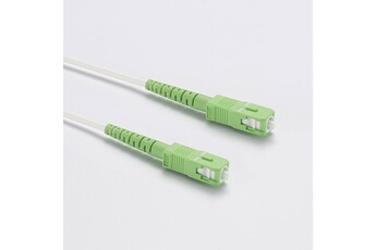 Diffusion - CABLE FIBRE OPTIQUE POUR BOX INTERNET BOUYGUES / SFR / ORANGE SC-APC VERS SC-APC 5M