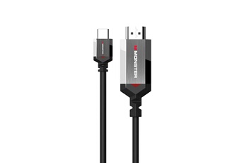 Monster Cable - CABLE USB C VERS HDMI ESSENTIALS UHD 4K HDR 60HZ 2M