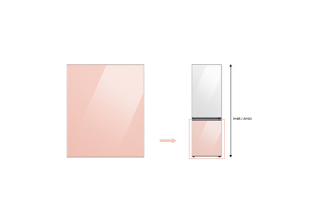Accessoire Réfrigérateur et Congélateur Samsung PANNEAU BAS CLEAN PEACH - RA-B23EBB3KGM BESPOKE