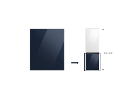 Accessoire Réfrigérateur et Congélateur Samsung PANNEAU BAS GLAM NAVY - RA-B23EBB41GM BESPOKE