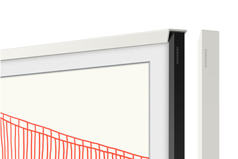 Support mural pour écran plat Samsung Cadre The Frame 65 Blanc Biseaute 2021/2022/2023