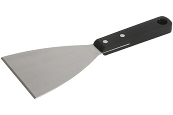 Spatule en Inox lame fine et rigide / Manche plastique ergonomique