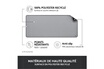 Logitech Large Desk Mat Studio Series, Multifonctionnel et Etendu - Gris photo 7