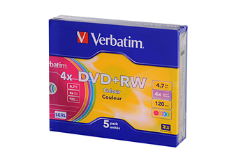 DVD vierge Verbatim DVD+RW x5