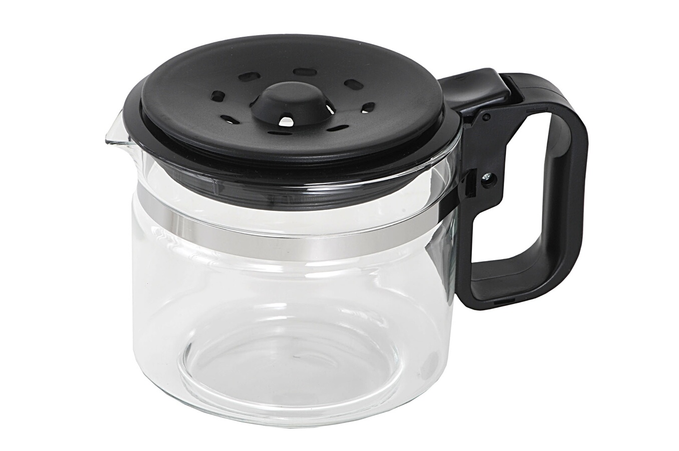 Verseuse Universelle En Verre Pour Cafetière Filtre – Capacité 10 à 15 Tasses – Sans Couvercle – Blanc - 3