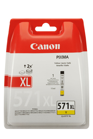 Cartouche d'encre Canon CLI-571 JAUNE XL - 0334C004AA