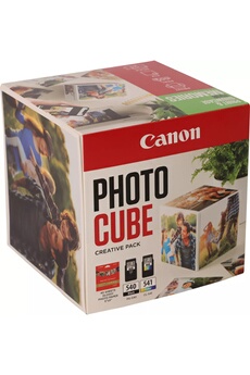Canon - PG540/CL541 PHOTO CUBE Blanc / Vert + PP201