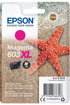 Cartouche d'encre Epson ETOILE DE MER MAGENTA XL
