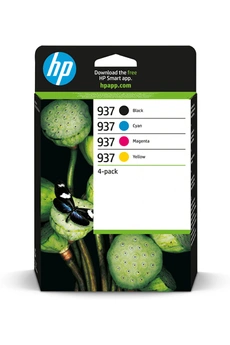 HP - 937 Pack de 4 Cartouches d'encre authentiques