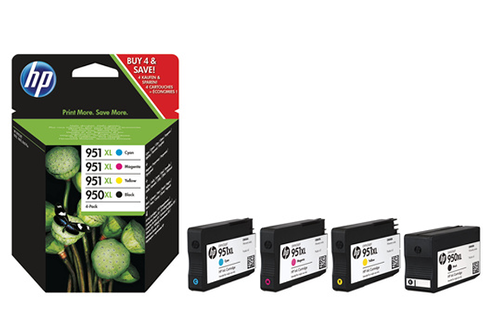 ✓ Pack 4 cartouches compatibles HP 950XL/951XL couleur pack en stock -  123CONSOMMABLES