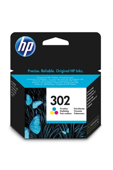 HP - HP 302 Cartouche d'Encre Trois Couleurs Authentique (F6U65AE)