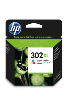 HP - HP 302XL Cartouche d'Encre Trois Couleurs grande capacité Authentique (F6U67AE)