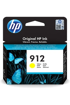 HP - HP 912 Cartouche d'Encre Jaune Authentique (3YL79AE) pour HP OfficeJet Pro 8010 series / 8020 series