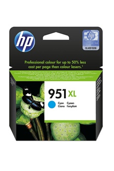 HP - HP 951XL Cartouche d'Encre Cyan grande capacité Authentique (CN046AE)