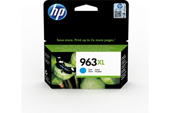 HP - Cartouche d'encre Hp HP 963XL Cartouche d'Encre Cyan grande capacité Authentique (3JA27AE) pour HP OfficeJet Pro 9010 series / 9020 series