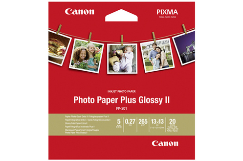 Canon Papier photo glacé Extra II PP-201 13 x 13 cm -20 Feuilles - 265g/m²