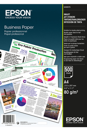 Papier d'impression Epson Ramette Business Papier - A4 - 500 feuilles - 80g/m²