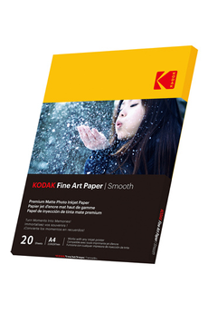 Papier d'impression Kodak 20 feuilles de papier photo 230g/m², mat, A4