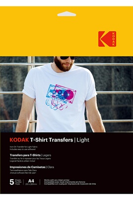 Papier d'impression Kodak Papier transfert textile clair t-shirt