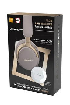 Pack Anniversaire Casque Bose Ultra Headphones Sandstone + Localisateur d''objet