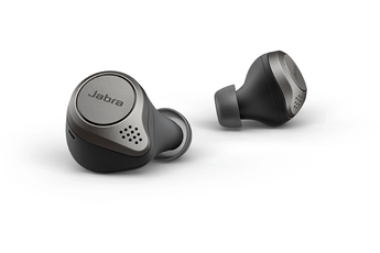 Ecouteurs Jabra Elite 75t Ecouteurs Compatible recharge sans fil - A réduction de bruit Titane Noir