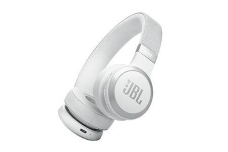 Casque Audio Jbl Live Nc Blanc Casque Supra Auriculaire Sans Fil A Reduction De Bruit