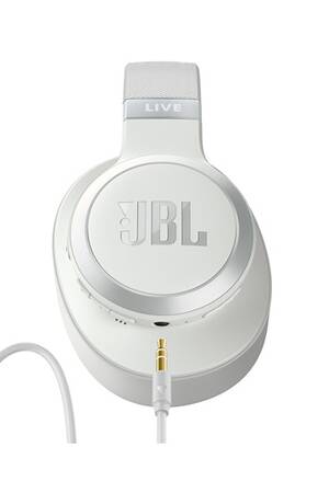 Casque Audio Jbl Live Nc Blanc Casque Circum Auriculaire Sans Fil A Reduction De Bruit