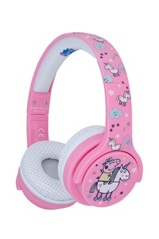 Casque audio sans fil Otl Junior Peppa Pig Licorne Rose et blanc