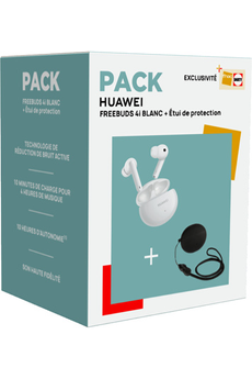 Ecouteurs Huawei Pack Exclusif Freebuds 4i Blanc + étui