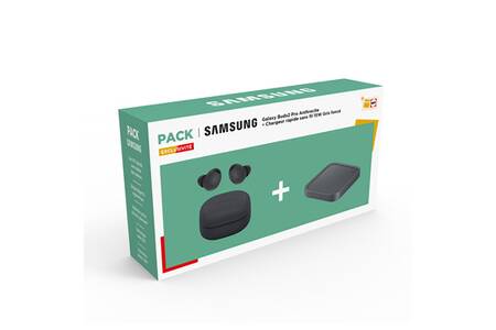 Ecouteurs Samsung PACK GALAXY BUDS2 PRO NOIR + CHARGEUR RAPIDE