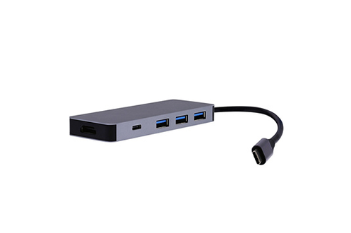 Adaptateur et convertisseur Tnb HUB USB-C 6 EN1 ICLICK GRIS