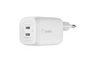 Belkin CHARGEUR SECTEUR 65W 2 PORTS USB-C , POWER DELIVERY, BLANC photo 1