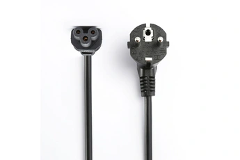 Diffusion - CABLE D'ALIMENTATION SECTEUR 3 PÔLES TREFLE 2,5 M NOIR